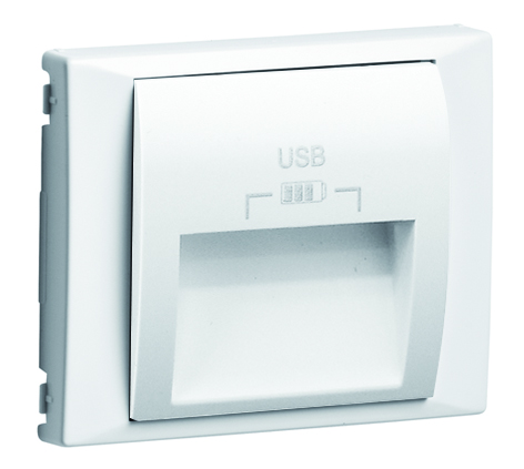 Tapa para Doble Cargador USB con Salidas a 20º Tipo A