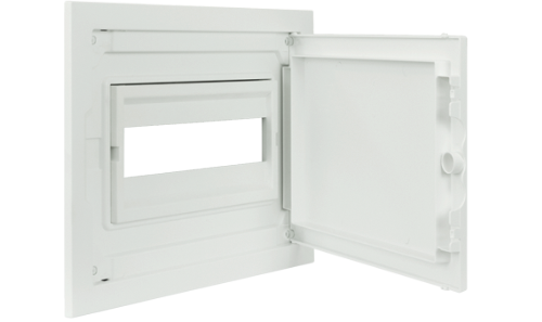 Interior y Puerta para Cuadro de Distribución de Bajo Perfil - 12 MÓDULOS (1x12)