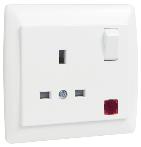  Base Inglesa Monobloc con Interruptor y Piloto de Señalización