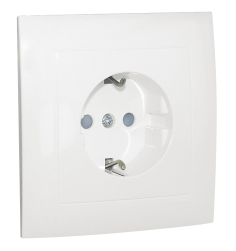 Tomada Schuko Monobloco com Obturador